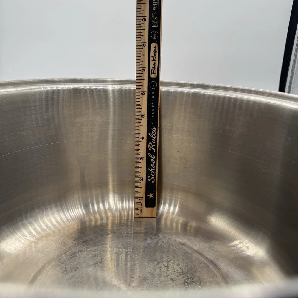 Vtg SEARS HEAT CORE Stainless Steel 10 Qt Stock Canning Pot WITH Lid USA Made